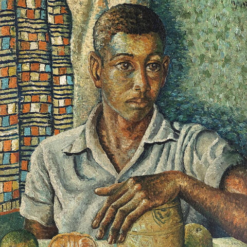 Painting of young man